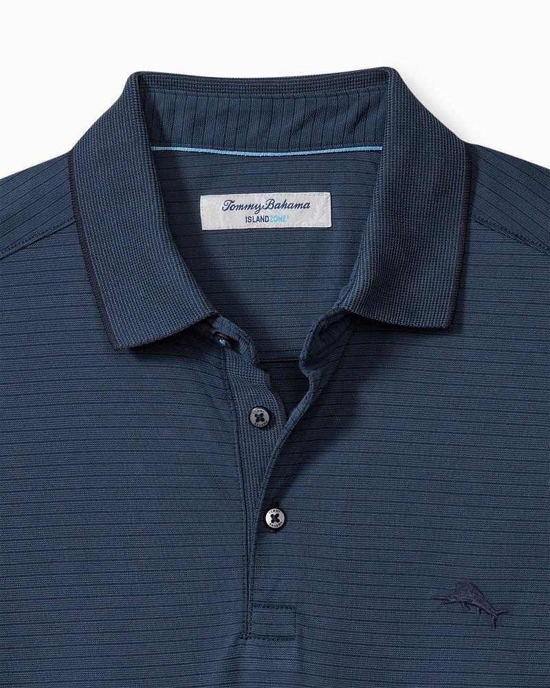 Thumbnail for Big & Tall Bay Stripe IslandZone Polo