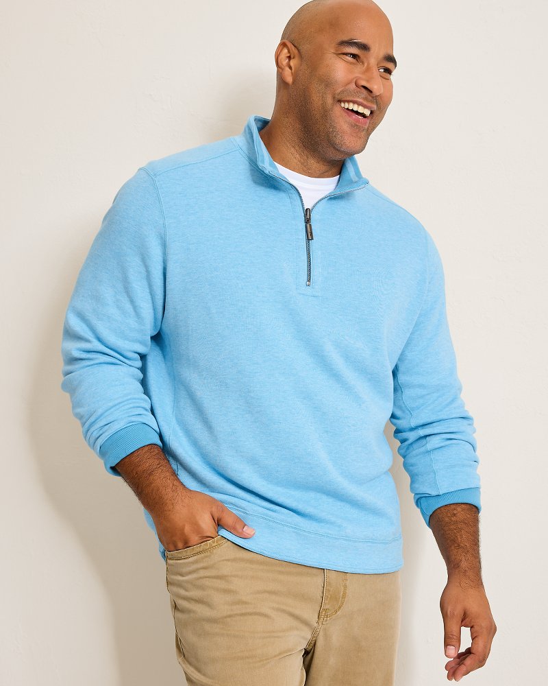 Big & Tall Flip Coast Reversible Half-Zip Sweatshirt