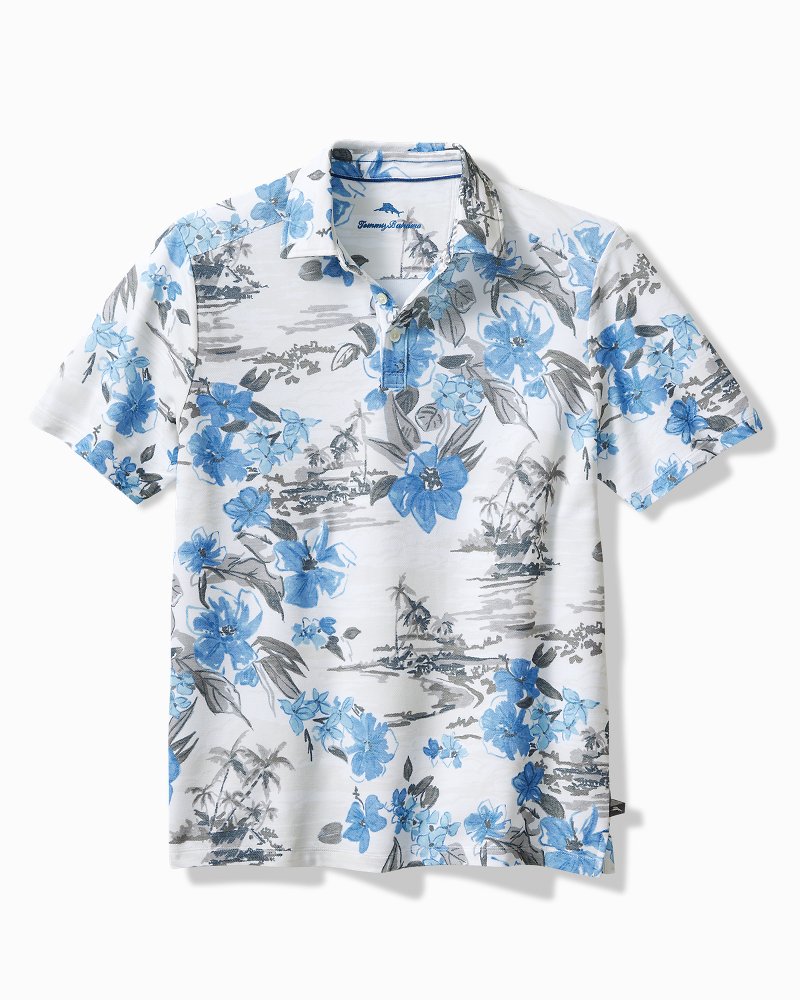 Big & Tall Waikiki Waves IslandZone® Polo