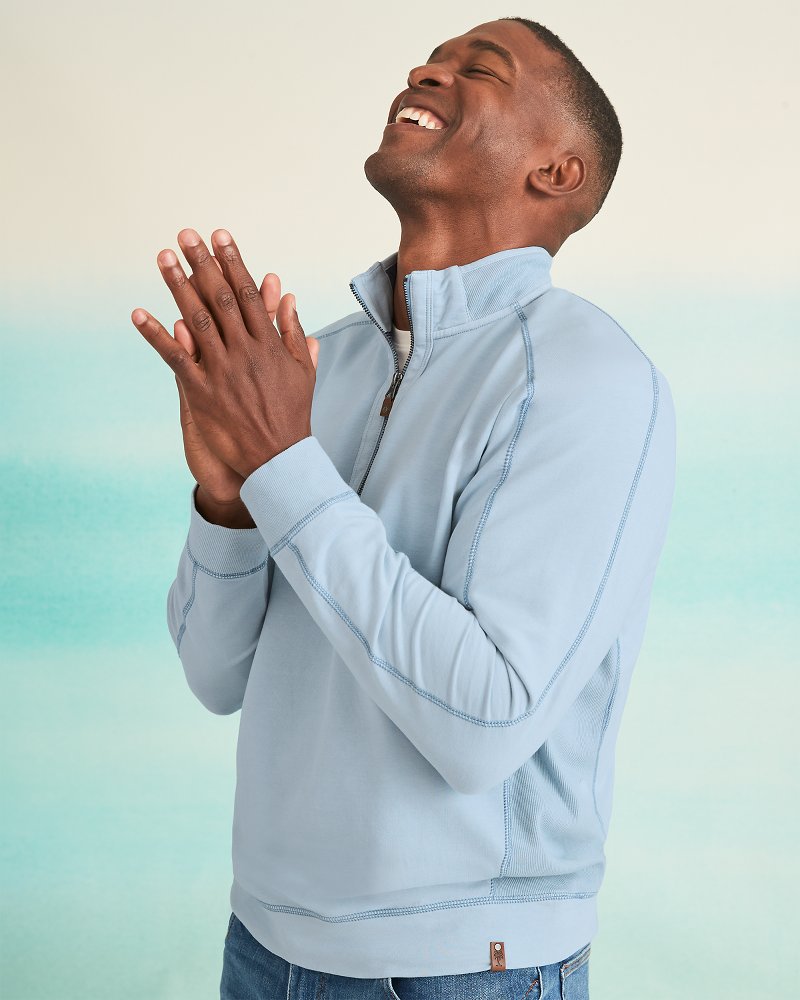 Big & Tall Ben & Terry Half-Zip Sweatshirt