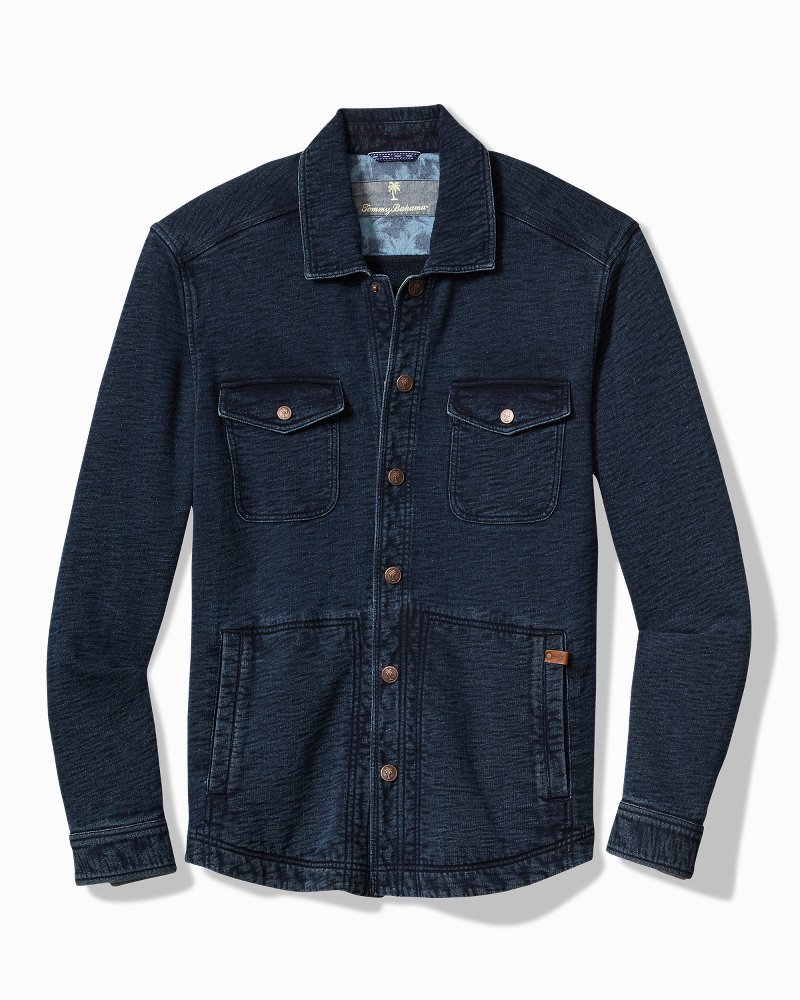 Big & Tall Indigo Paradise CPO Shirt Jacket