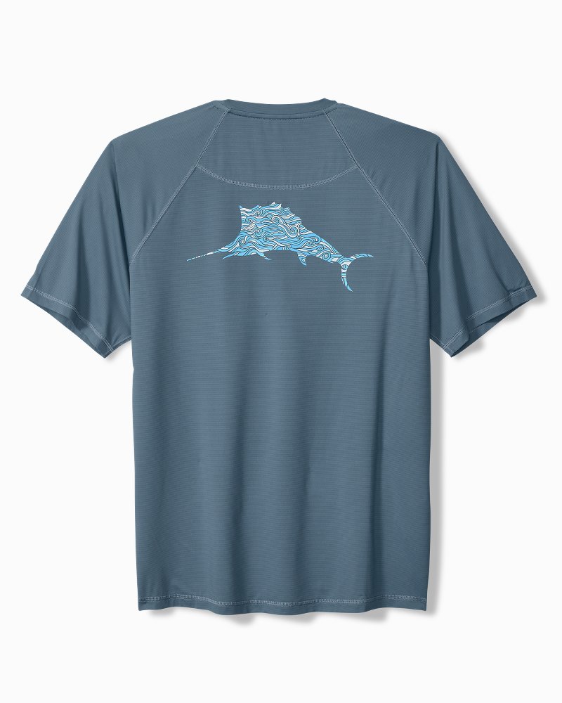 Thumbnail for Big & Tall Chill Time Surf IslandZone Short-Sleeve Rash Guard