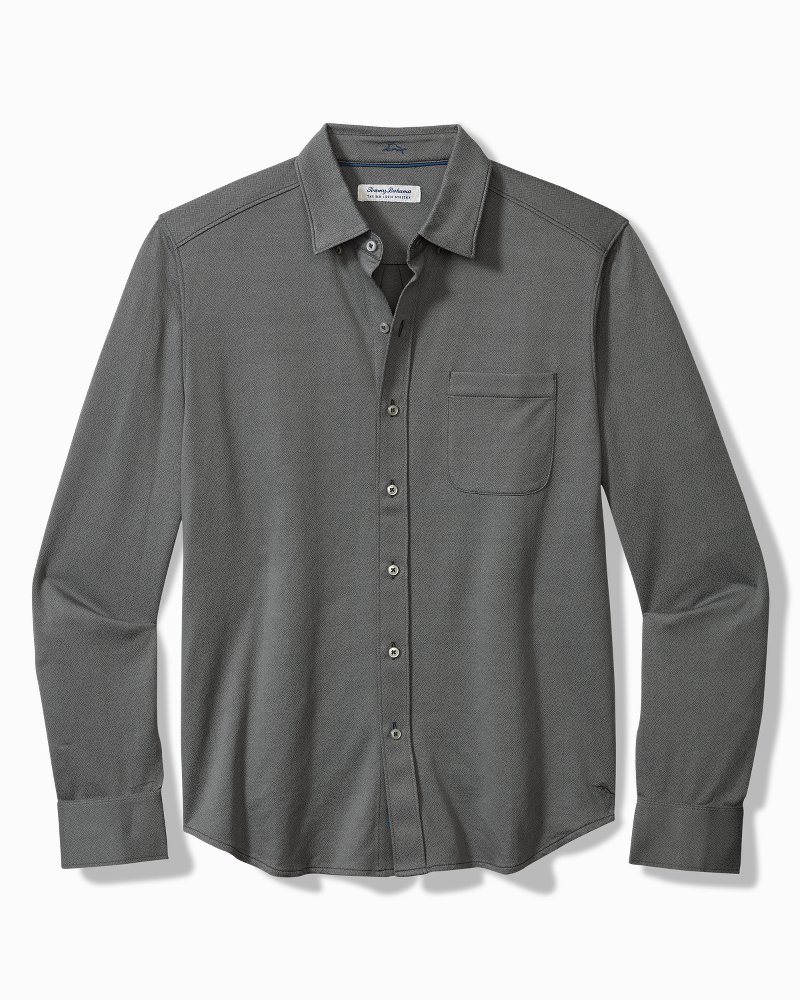 Big & Tall San Lucio Diamond Isles Stretch Knit Shirt