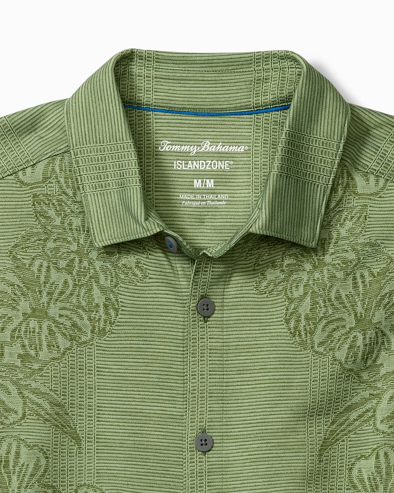 Thumbnail for Big & Tall Palm Coast Cascade Vines IslandZone® Knit Shirt