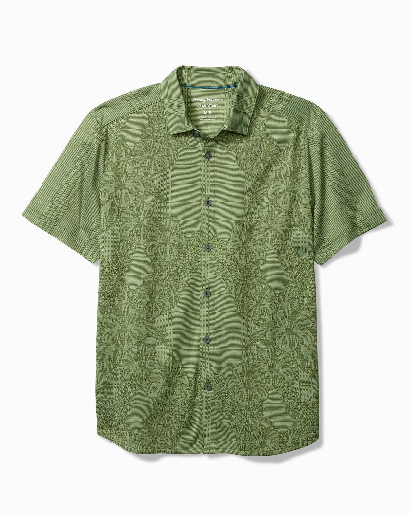 Big & Tall Palm Coast Cascade Vines IslandZone® Knit Shirt