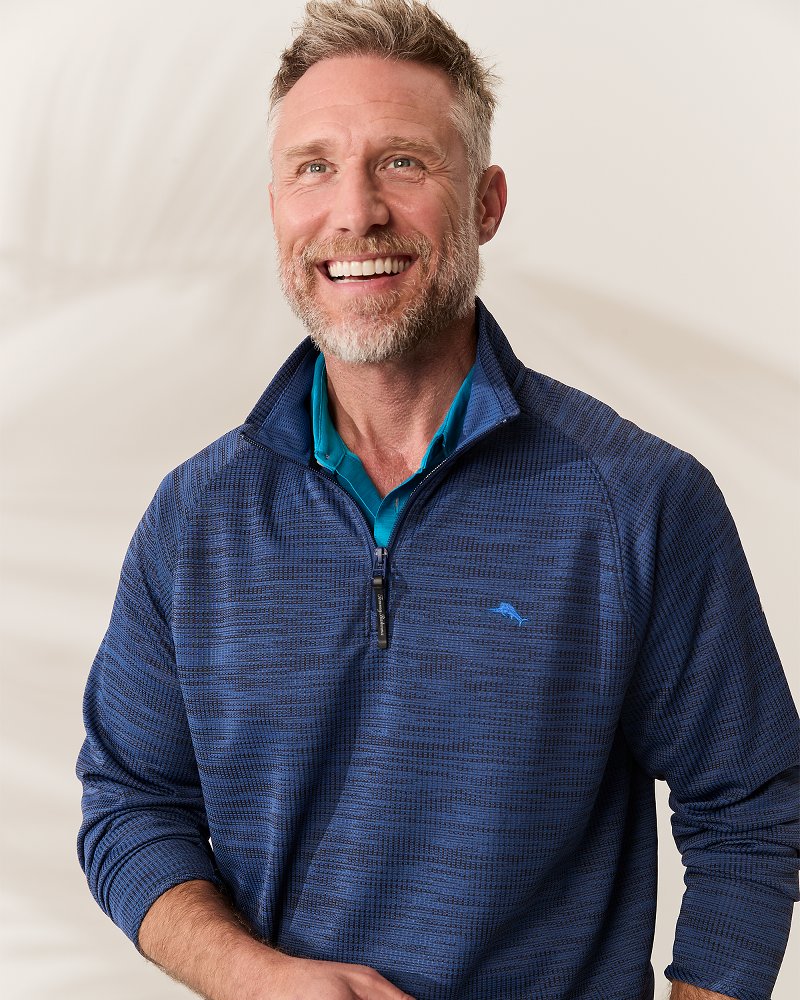 Big & Tall Palm Pro Half-Zip IslandZone Sweatshirt
