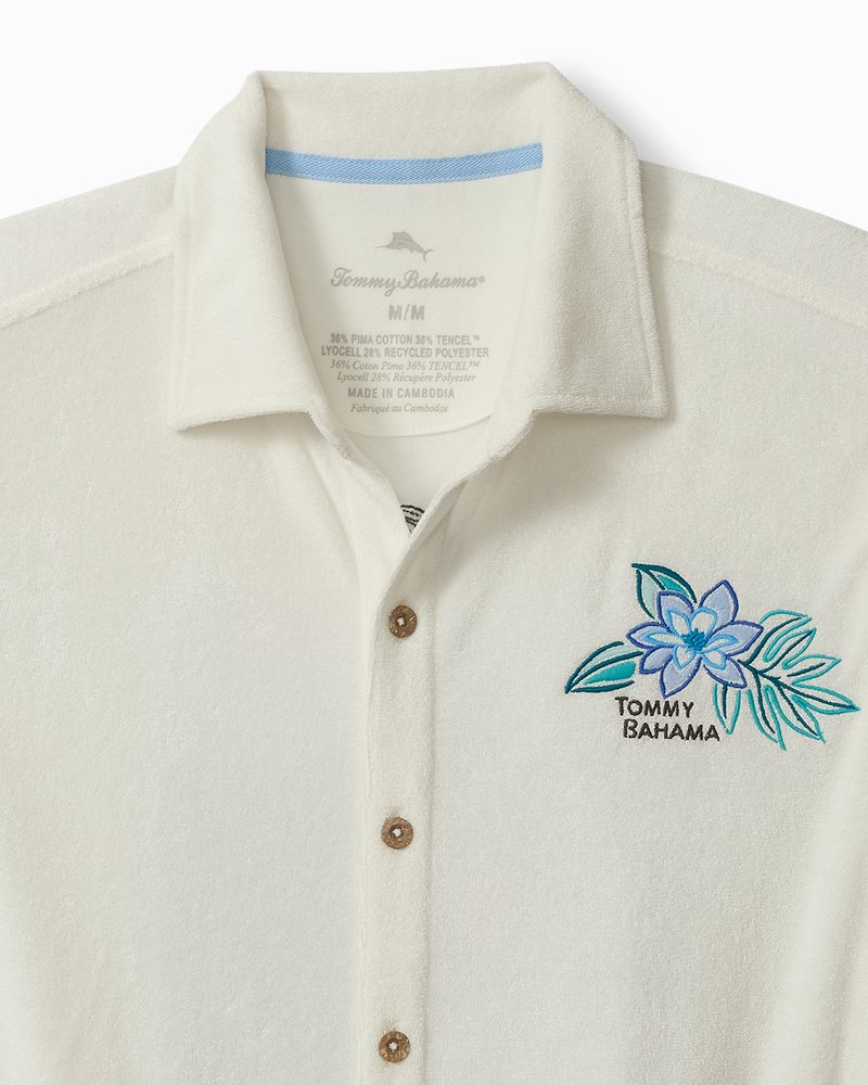 Big & Tall Poolside Toucan Terry Camp Shirt