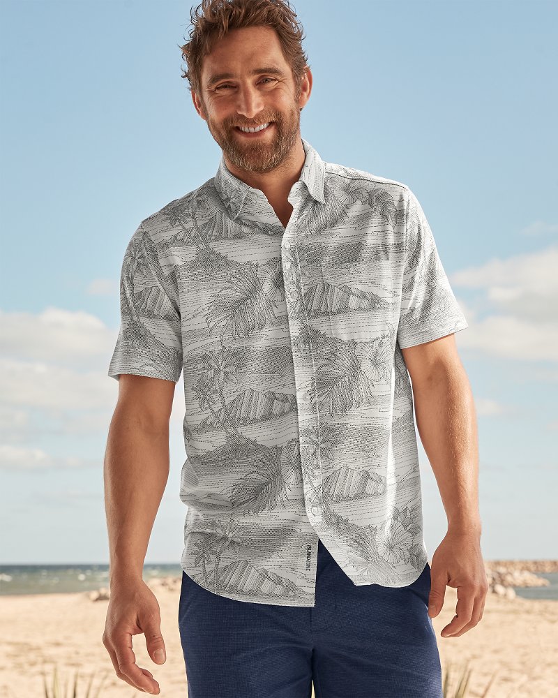 Thumbnail for Big & Tall San Lucio Corsica Coast Stretch Knit Shirt