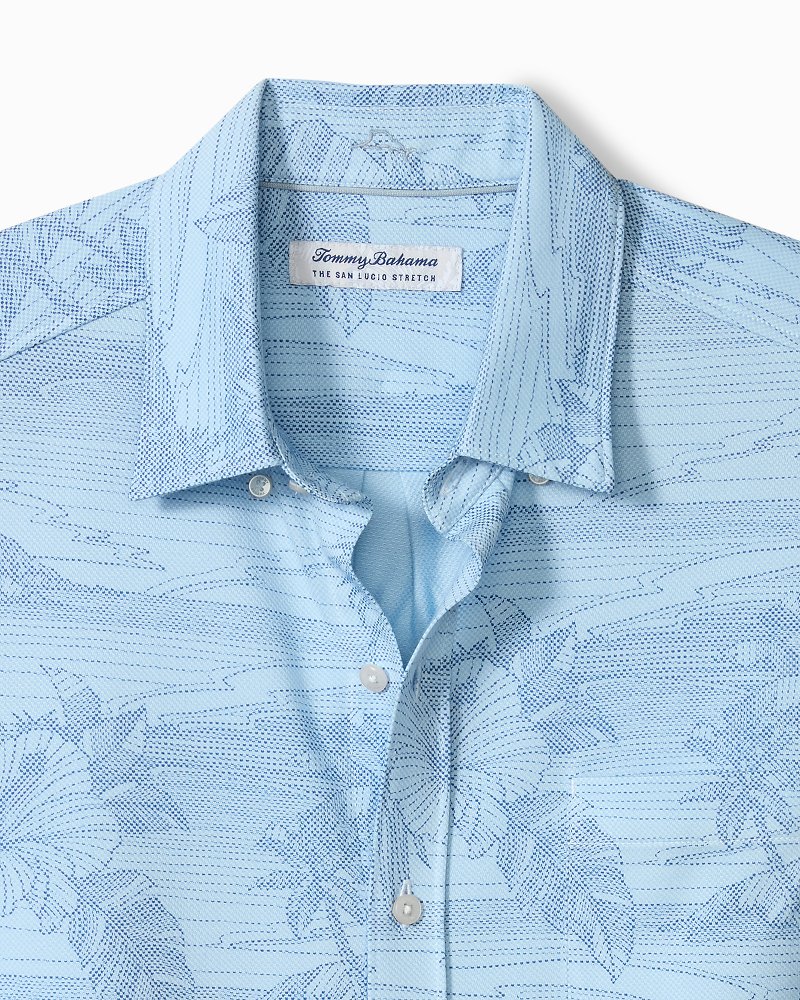 Thumbnail for Big & Tall San Lucio Corsica Coast Stretch Knit Shirt