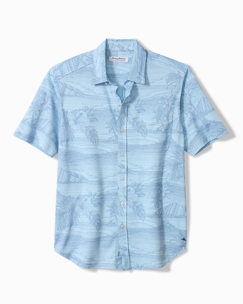 Big & Tall San Lucio Corsica Coast Stretch Knit Shirt