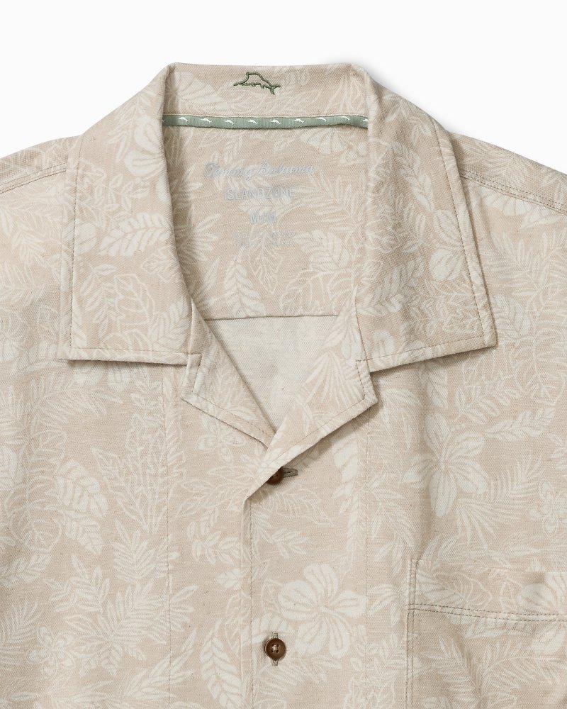 Big & Tall Vista Mar Leaf It To Me IslandZone® Camp Shirt