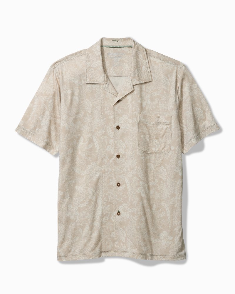 Big & Tall Vista Mar Leaf It To Me IslandZone® Camp Shirt