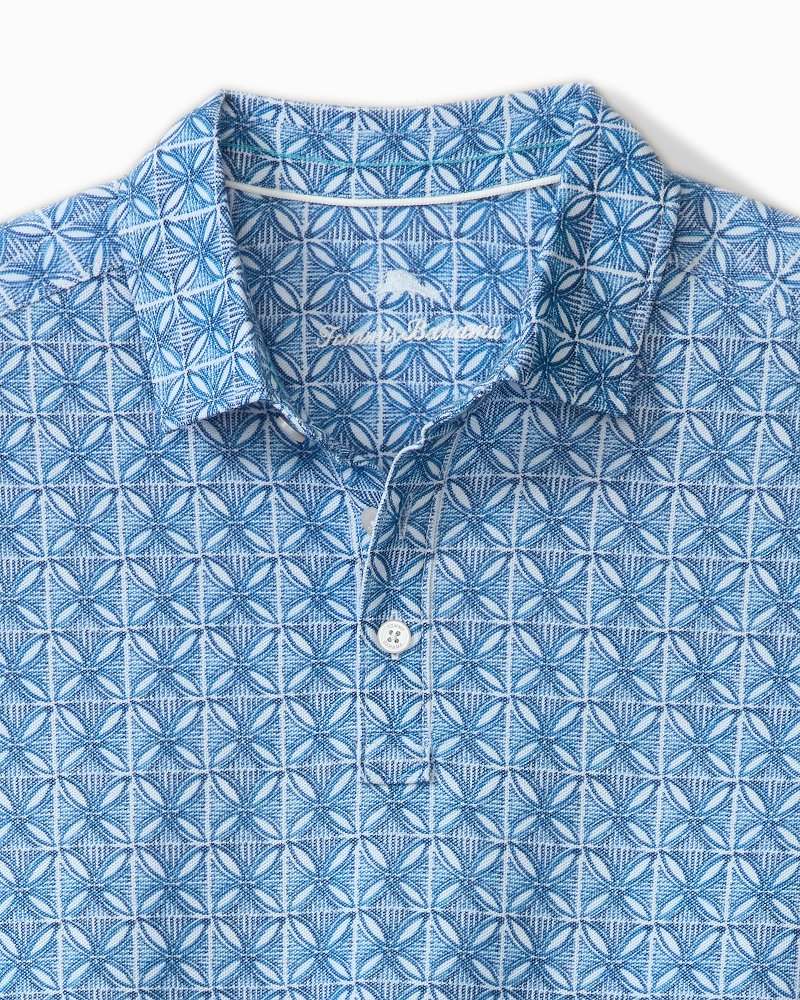 Big & Tall Emfielder Ocean Mosaic IslandZone® Polo