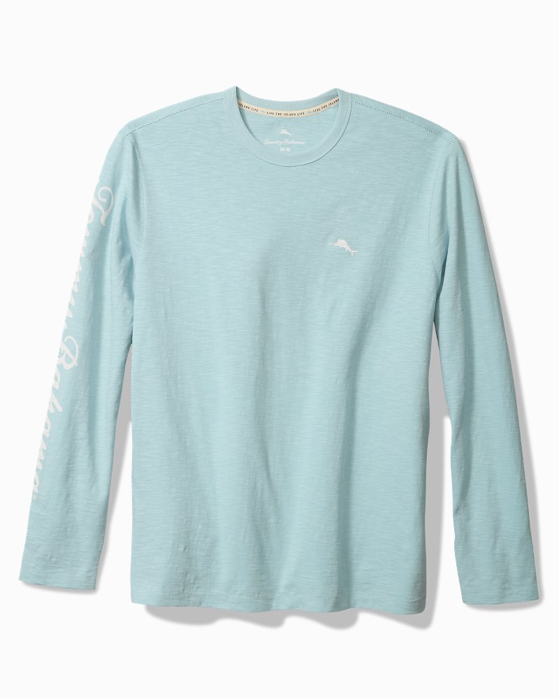 Thumbnail for Big & Tall Red, White and Bloom Long-Sleeve Lux T-Shirt