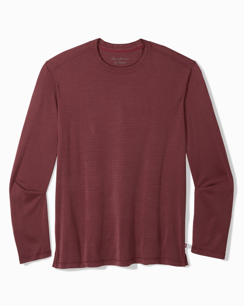 Big & Tall Bay Stripe Long-Sleeve IslandZone T-Shirt