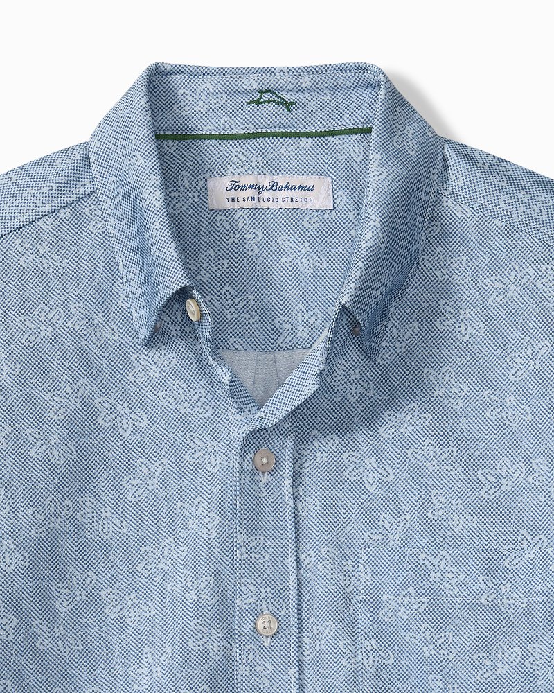 Big & Tall San Lucio Lotus Stretch Knit Shirt