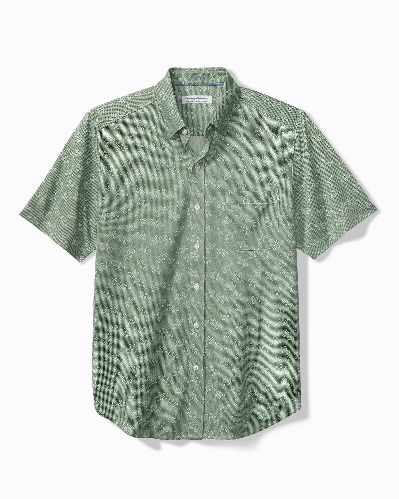 Big & Tall San Lucio Lotus Stretch Knit Shirt