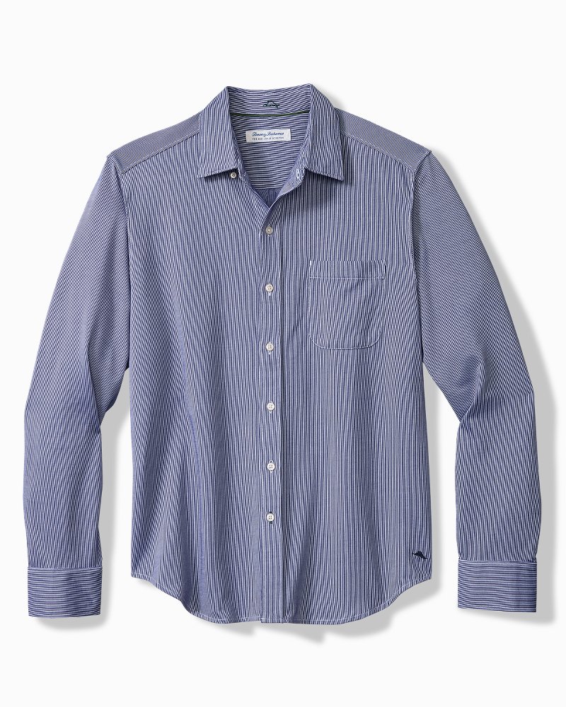 Big & Tall San Lucio Sol Stripe Stretch Knit Shirt