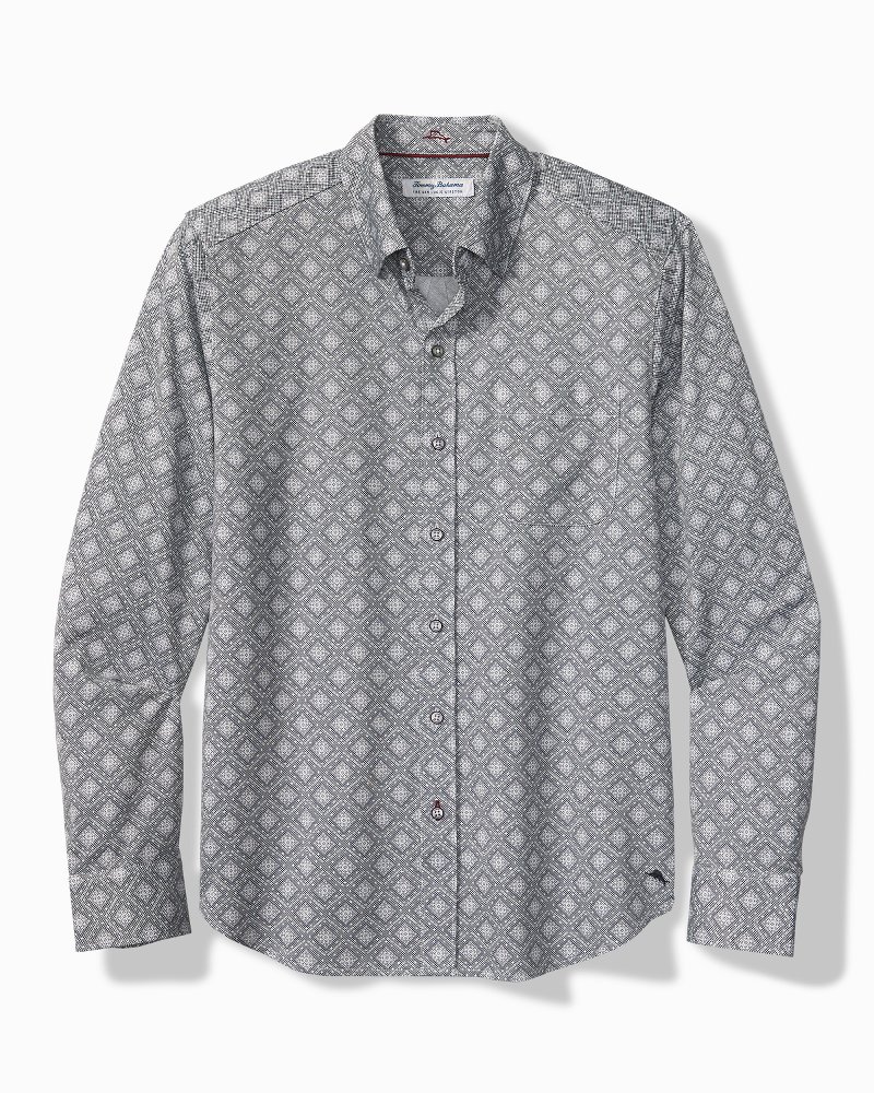 Big & Tall San Lucio Mira Mosaic Stretch Knit Shirt
