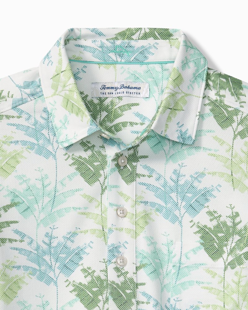 Big & Tall San Lucio Verde Palms Stretch Knit Polo