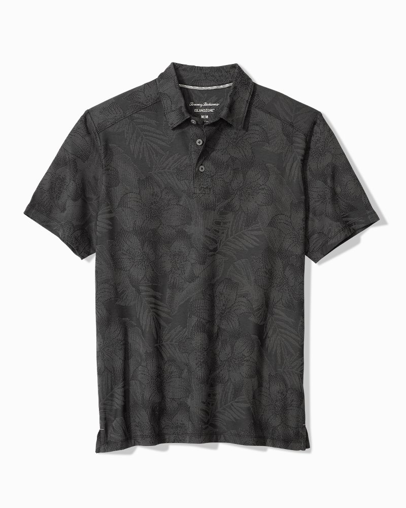 Big & Tall Palm Fresco Hibiscus IslandZone Polo