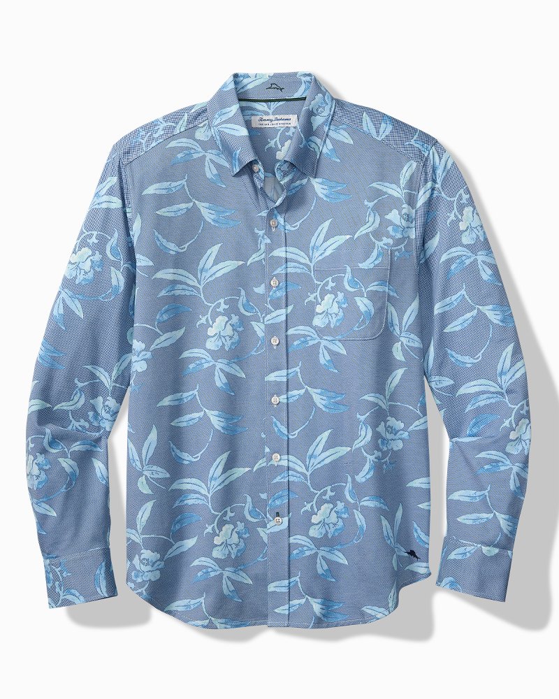 Big & Tall San Lucio Gardenia Stretch Knit Shirt