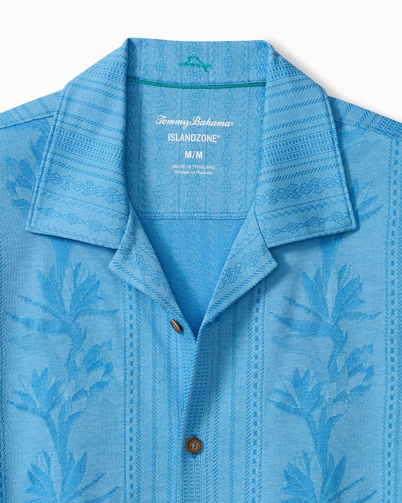 Big & Tall Palm Fresco Beach Border IslandZone® Camp Shirt