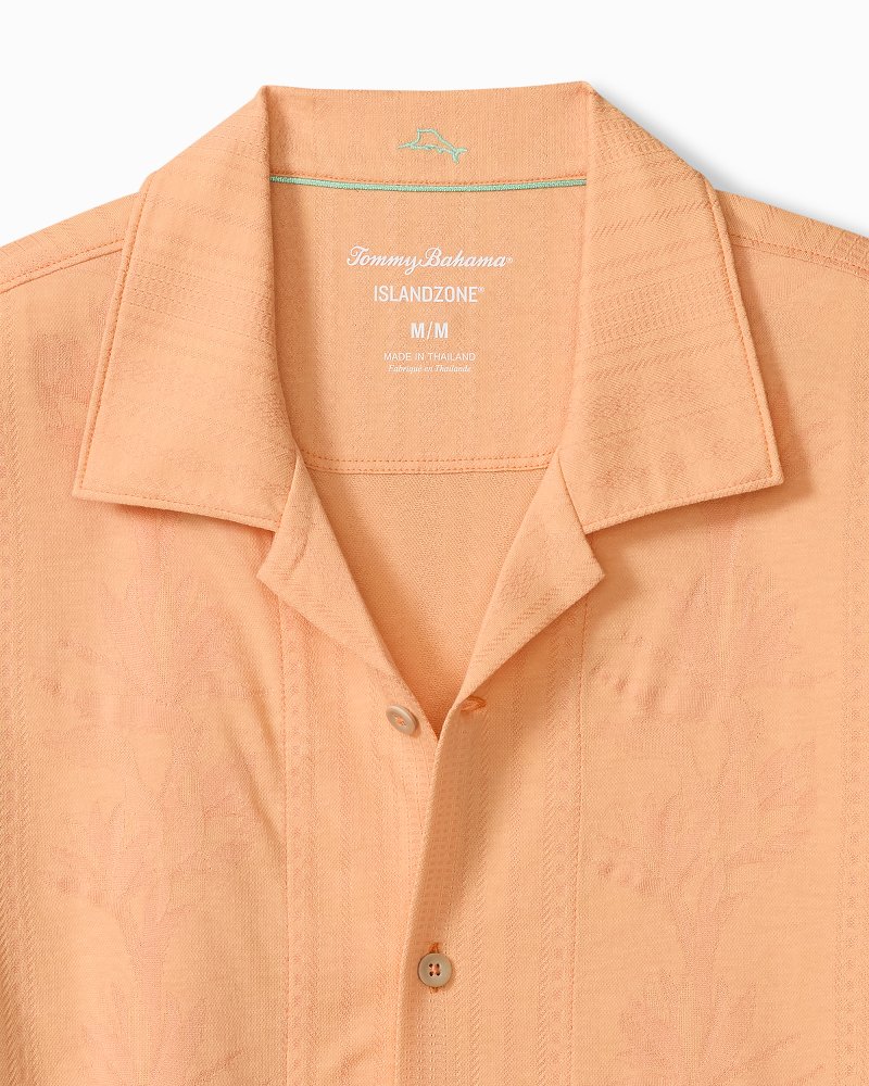 Big & Tall Palm Fresco Beach Border IslandZone® Camp Shirt