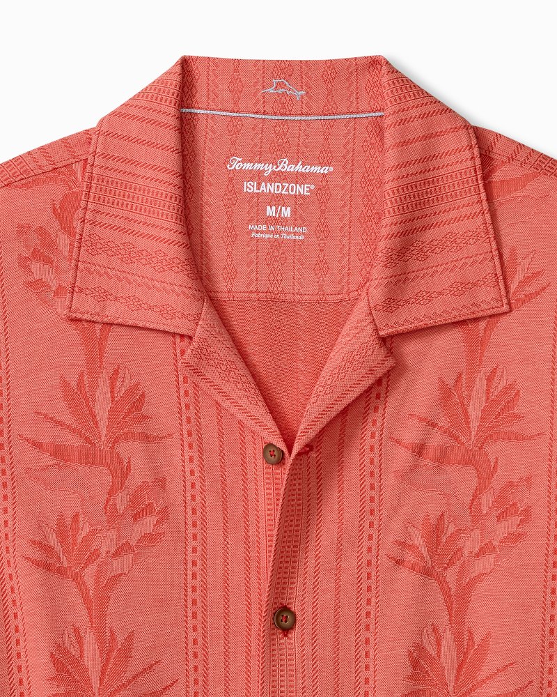 Big & Tall Palm Fresco Beach Border IslandZone® Camp Shirt