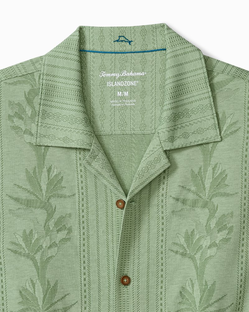 Big & Tall Palm Fresco Beach Border IslandZone® Camp Shirt