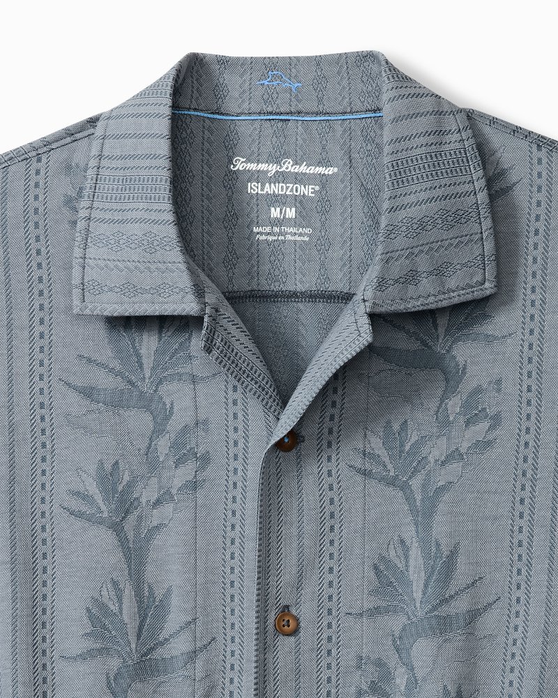 Big & Tall Palm Fresco Beach Border IslandZone® Camp Shirt