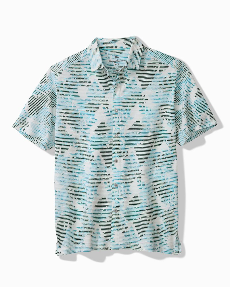 Big & Tall Costa Wave Allegro Fronds IslandZone® Camp Shirt