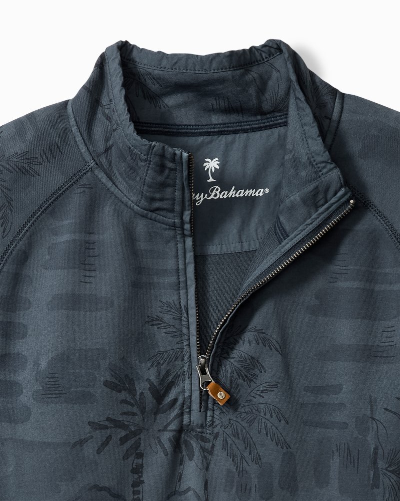 Big & Tall Ben & Terry Midnight Shade Half-Zip Sweatshirt