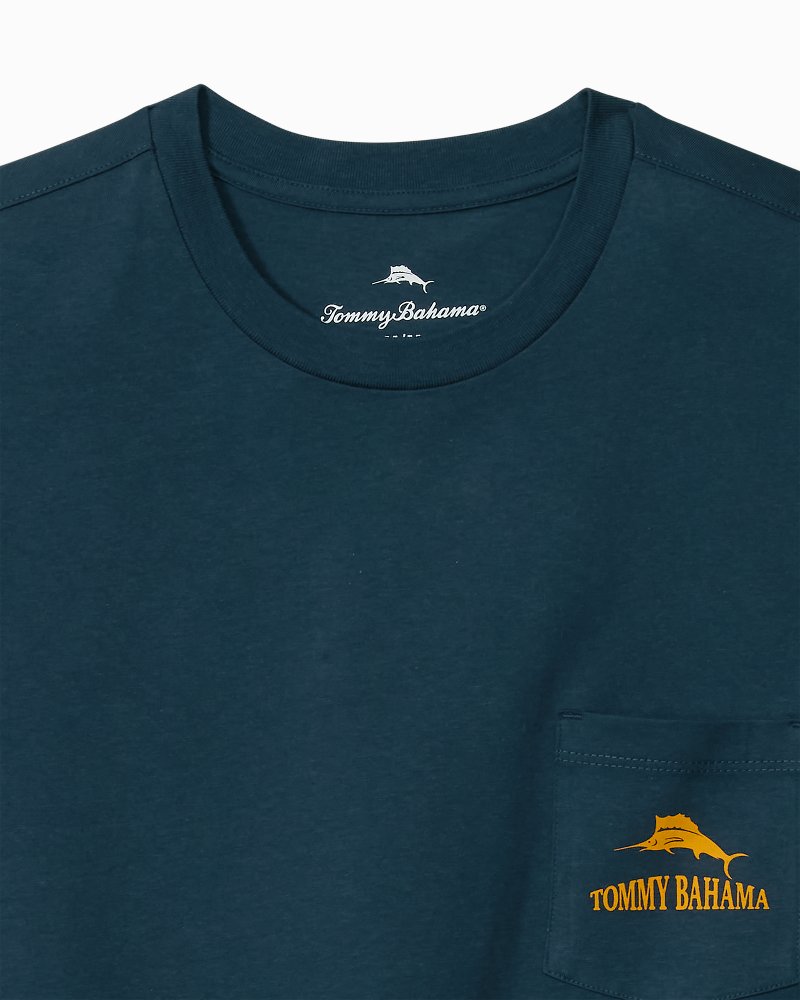 Big & Tall Plays Well With Otters Pocket Graphic T-Shirt