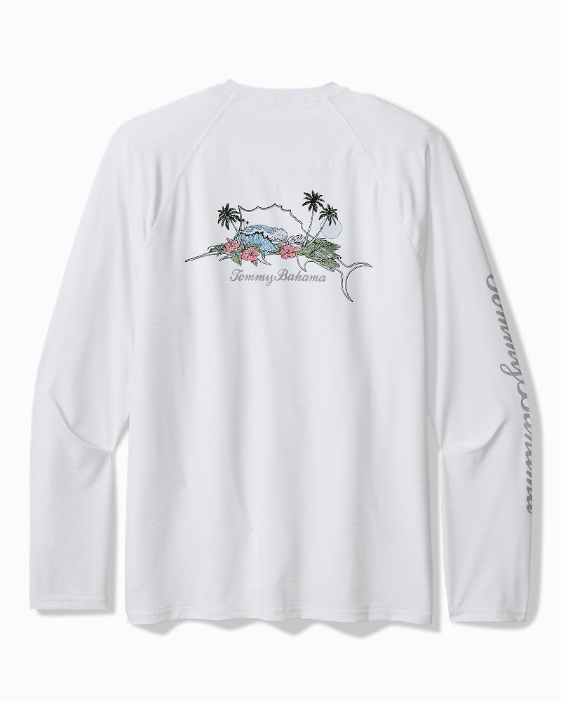 Big & Tall Chill Time Bay IslandZone Long-Sleeve Rash Guard