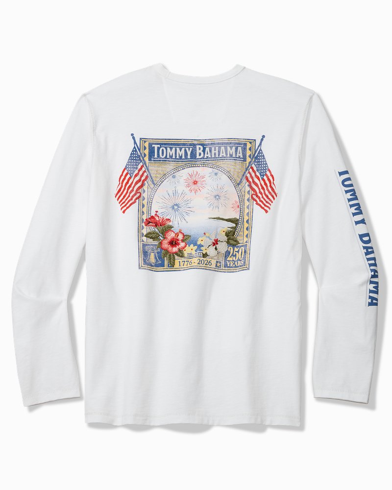 Big & Tall Long May It Wave Long-Sleeve Lux T-Shirt