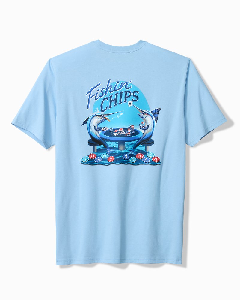 Big & Tall Fishin' Chips Pocket T-Shirt