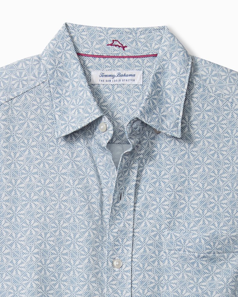 Big & Tall San Lucio Breeze Block Stretch Knit Shirt