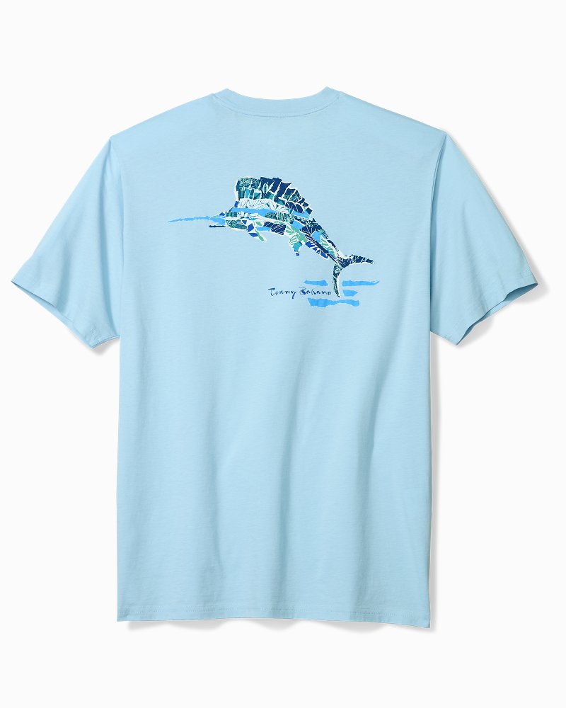 Big & Tall Marlin Mosaic Graphic T-Shirt