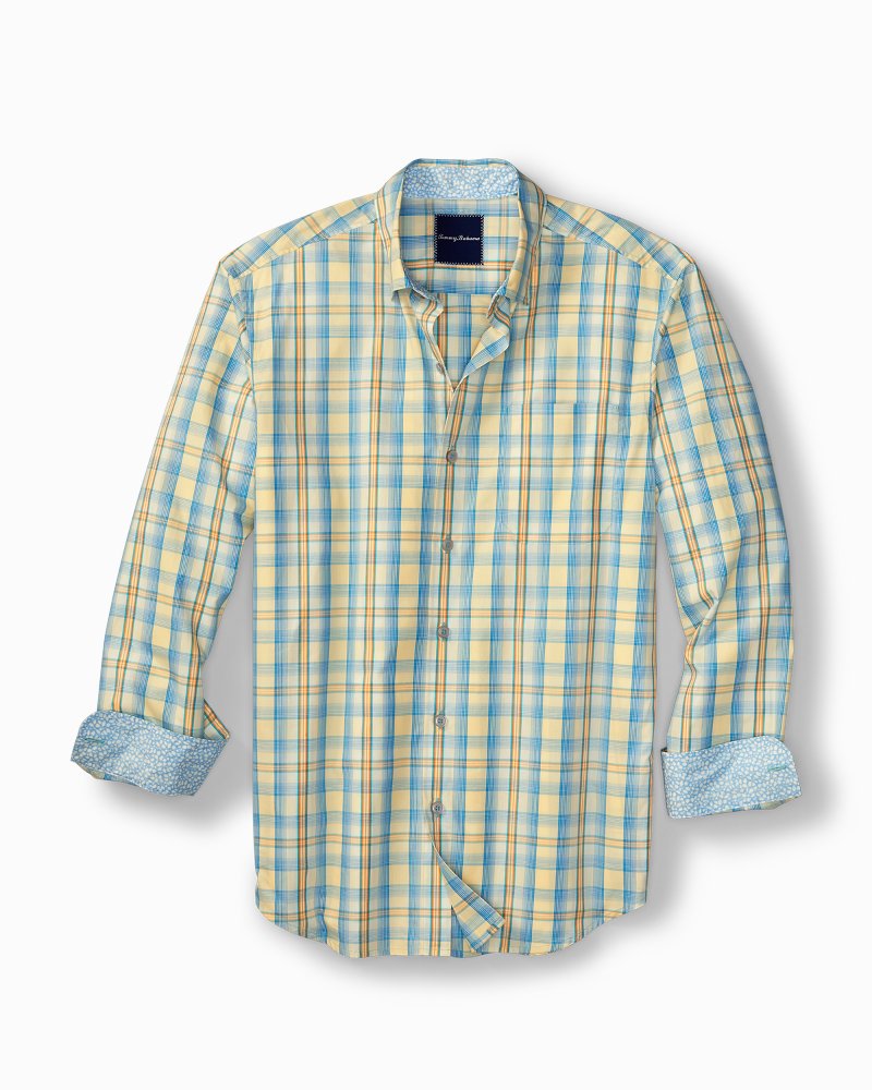 Tommy bahama cheap plaid shirt