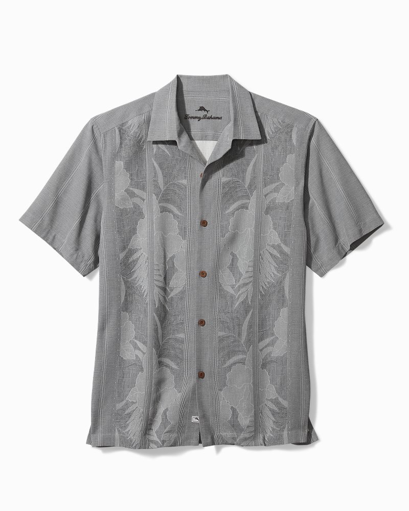 Tommy Bahama Men's Tahitian Border Camp Shirt in Spring Purple