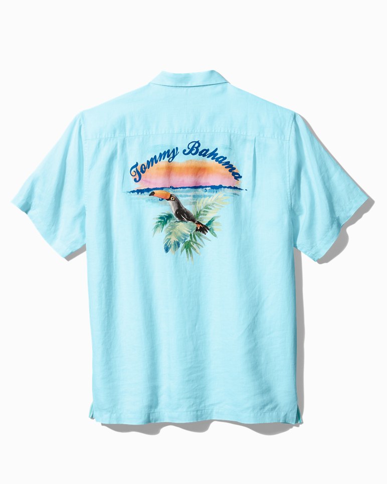Big & Tall Toucan Sunset Camp Shirt