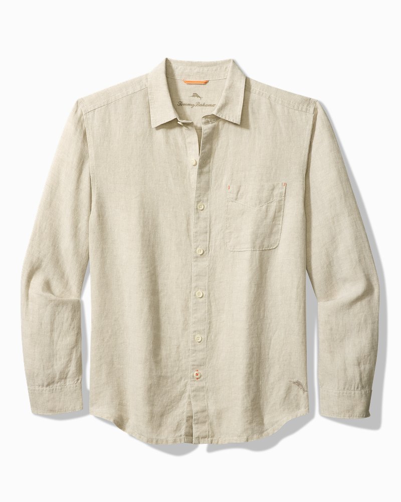 Big & Tall Sea Glass Breezer Linen Shirt