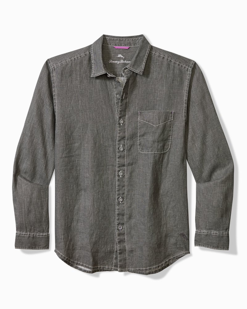 Big & Tall Sea Glass Breezer Linen Shirt