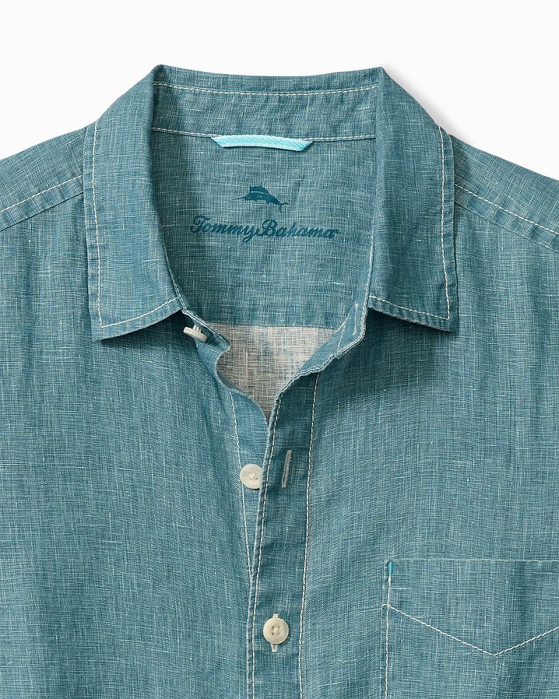 Big & Tall Sea Glass Breezer Linen Shirt