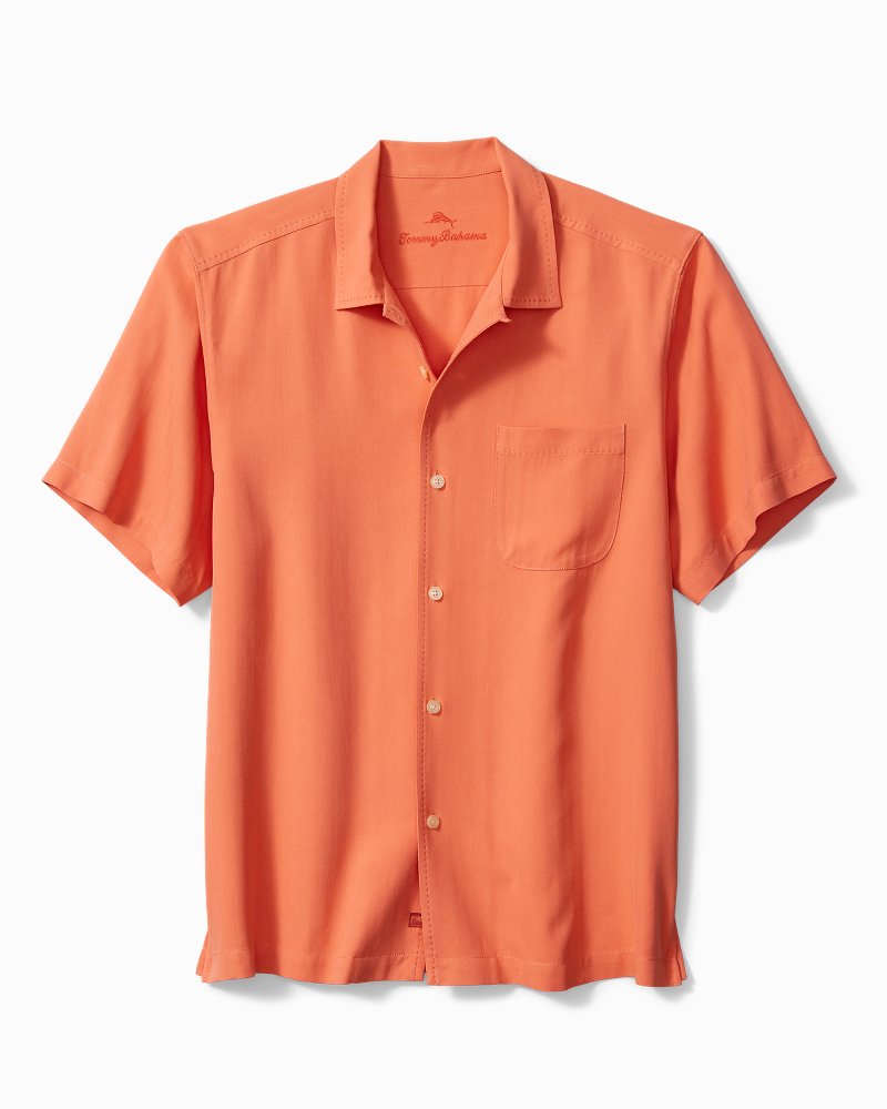 Big & Tall Hawaiian Herringbone Camp Shirt