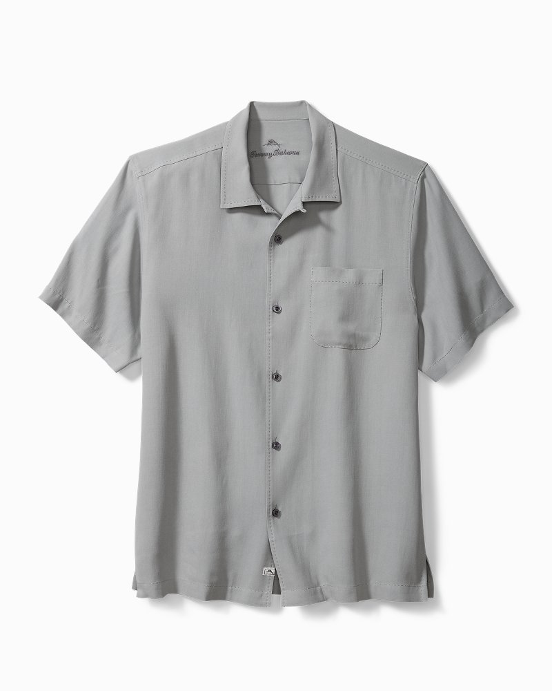 Big & Tall Hawaiian Herringbone Camp Shirt