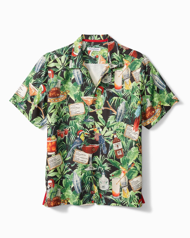 Tommy Bahama The 12 Drinks Of Parrots Tropical Button-down Shirt in Green  for Men