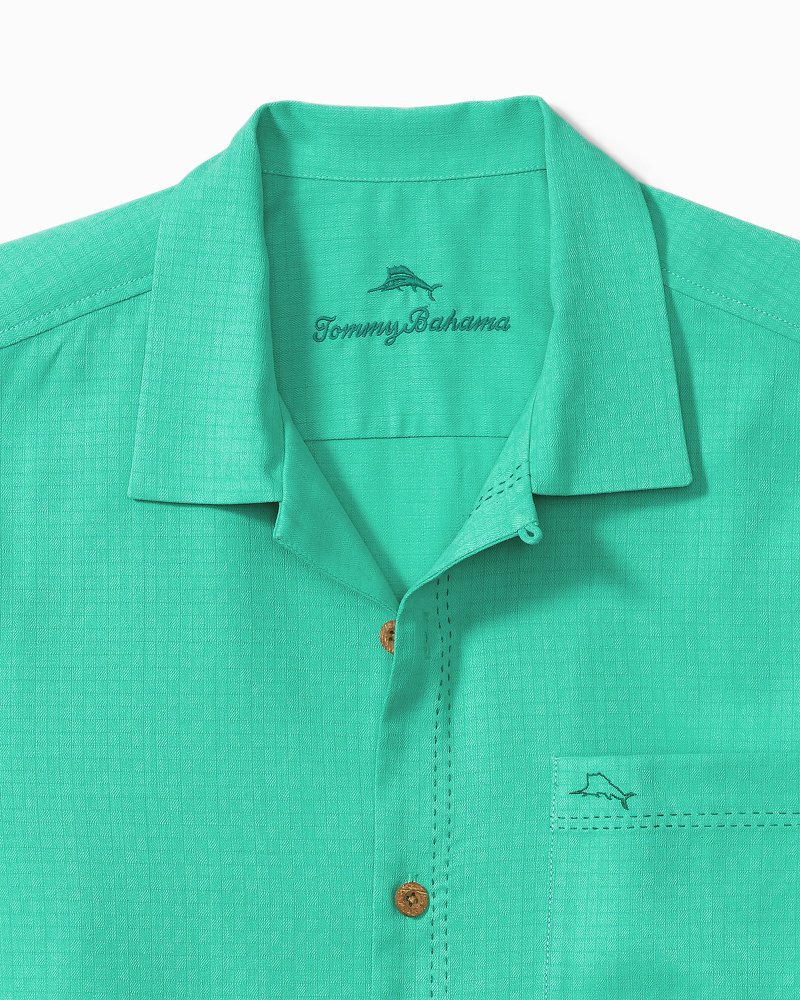 Big & Tall Coastal Breeze Check IslandZone® Camp Shirt