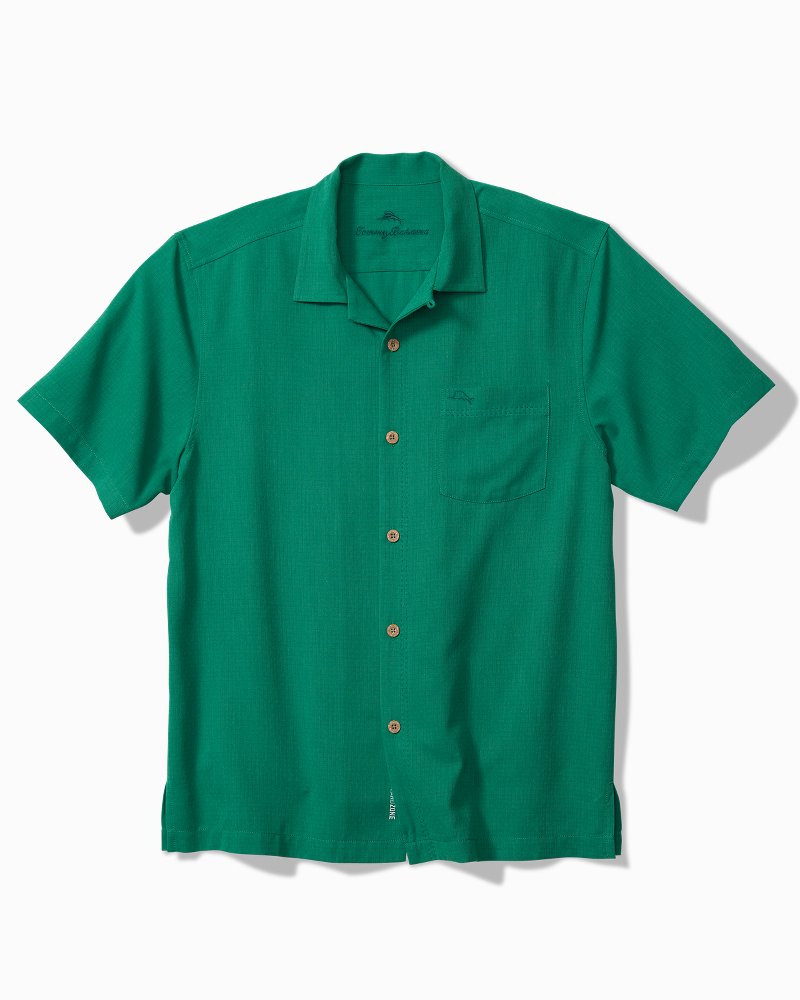 Big & Tall Coastal Breeze Check IslandZone® Camp Shirt